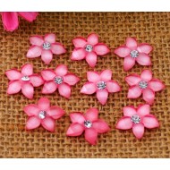 Resin spring flower w/Rhinestone 