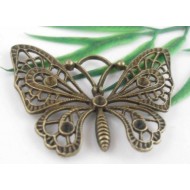 Bronze Plated Butterfly Charms Pendant