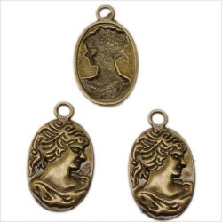 Antique Bronze Charms Women Frame