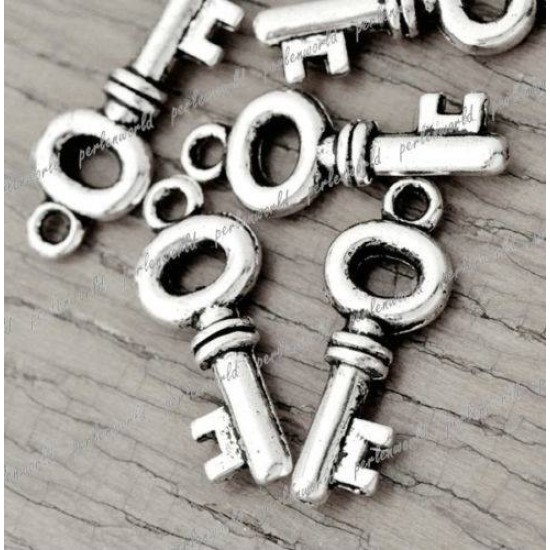 Antique Silver Tone Key