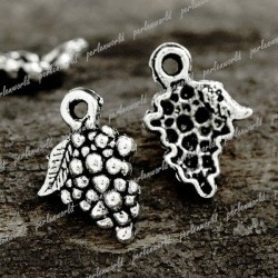 Tibetan Antique Silver Fruit Grape
