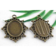 Bronze Plated Photo Frame Pendants