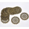 Bronze Tone Filigree Flower