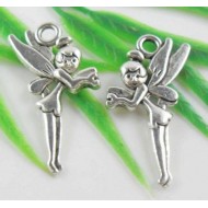 Tibetan Silver Beautiful Angel Charms Pendants 