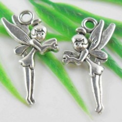 Tibetan Silver Beautiful Angel Charms Pendants 