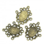 Flower Pattern Bronze pendant