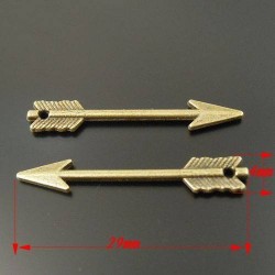 Vintage Style Bronze Alloy Arrow