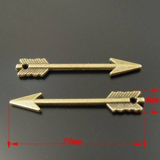 Vintage Style Bronze Alloy Arrow