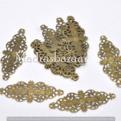 Filigree Flower Wrap Connector 