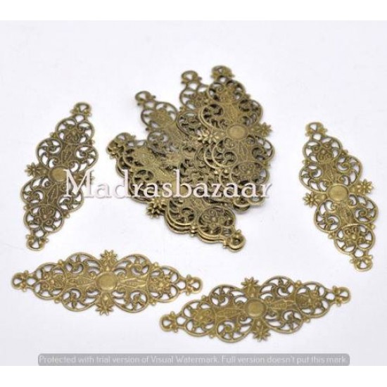 Filigree Flower Wrap Connector 