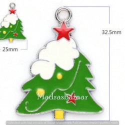 Enamel Alloy Green christmas trees 