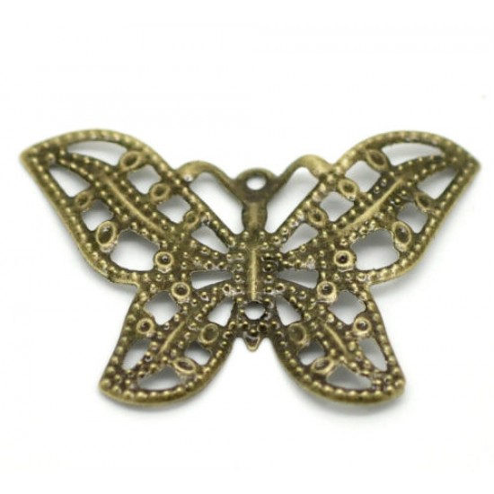 Filigree Butterfly Charm 
