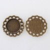 Flower Cabochon Bezel Settings