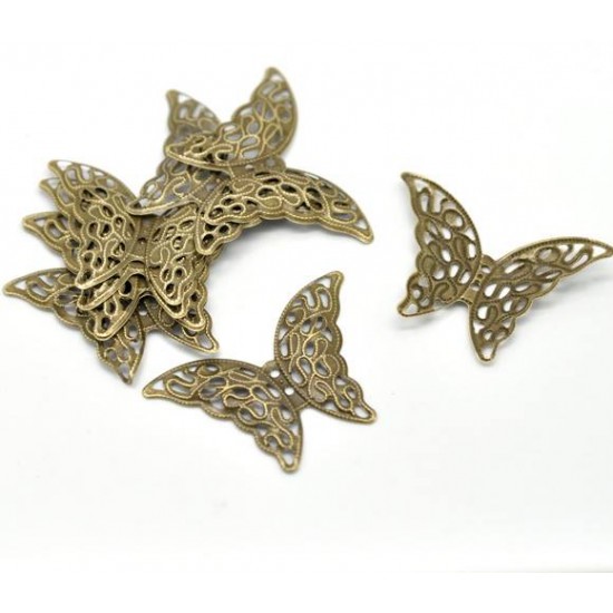 Bronze Tone Butterfly