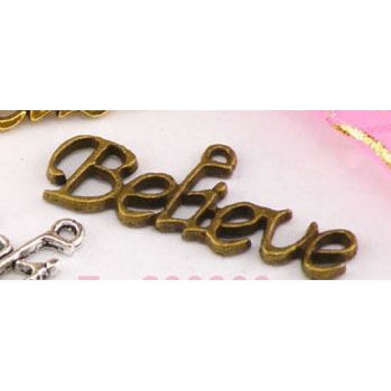 Bronze belive pendant