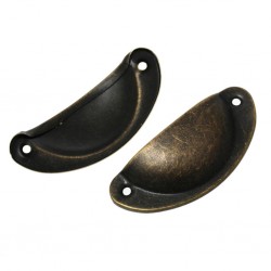Wooden Box Cabinet Pull Handle Knobs Moon