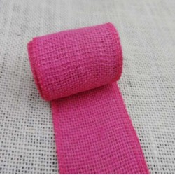 Hot Pink Burlap ribbon