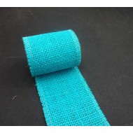 Blue Burlap Ribbon