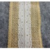 Burlap Ribbon White Lace Trim5