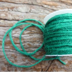 Twisted Burlap Dark green Jute rope