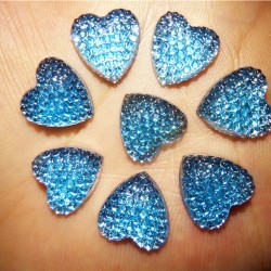 Blue Resin heart 