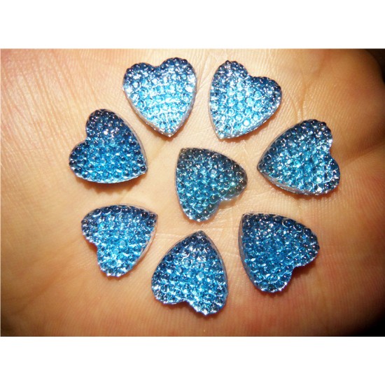 Blue Resin heart 
