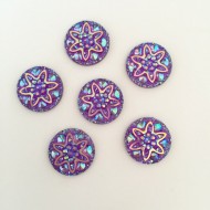 Purple round flower