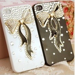Black Alloy Bowknot Decoration 