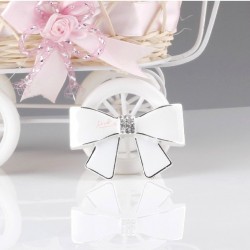 Silver Alloy Bowknot Charms