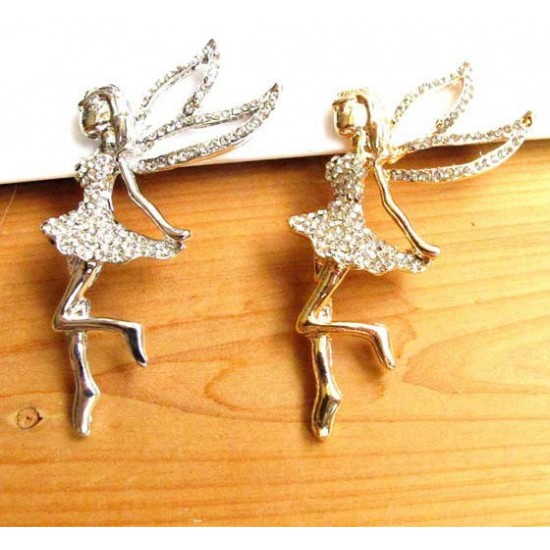 Crystal Angel Girl Cell Phone DIY Alloy Decoration 