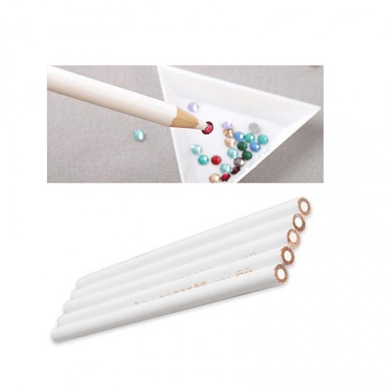 Charms Wood Picker Pencil Craft Tool White Pen