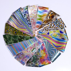 Colorful Shimmer Starry Sky Design dichro - 16pc