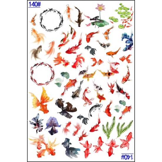 Transparent sheet under water Fish Series 