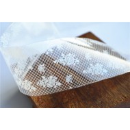 Sexy White Lace Flower Clear Film