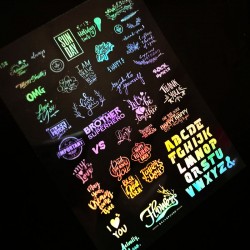Transparent laser Wording Holographic Sheet