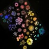 Transparent laser Firework Holographic Sheet