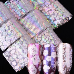 Holographic Rose Flower Designs