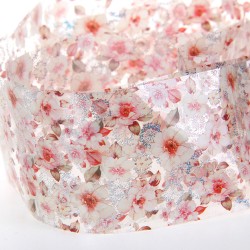 Cherry Blossom with Holographic Clear Film