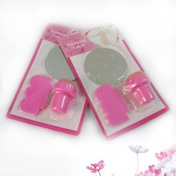 Stamping Nail Art Kit, 3 in 1 Round Stainless Steel Image Plate
