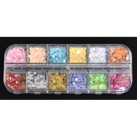 12colors Heart Shaped Glitter 12colors Heart Shaped Glitter