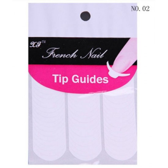 Nail Art French Tip Guides Sticker C style