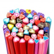 Heart Styles Fimo Polymer Clay Cane Nail Stickers Nail Art Decal
