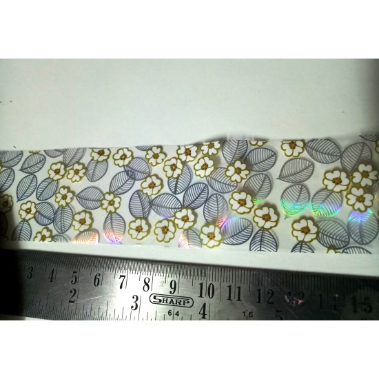 Holographic Flower Leaved Film