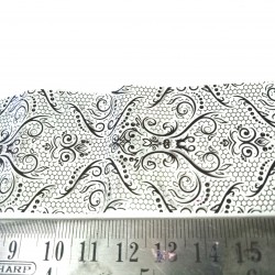 Black Lace Pattern 5 Clear Film