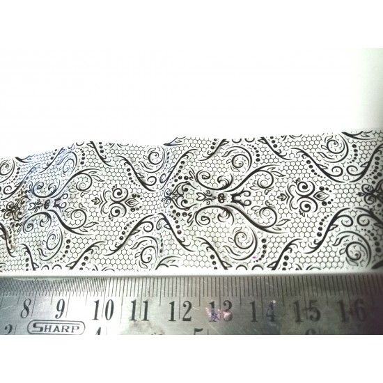 Black Lace Pattern 5 Clear Film