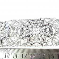 Black Lace Pattern 4 Clear Film