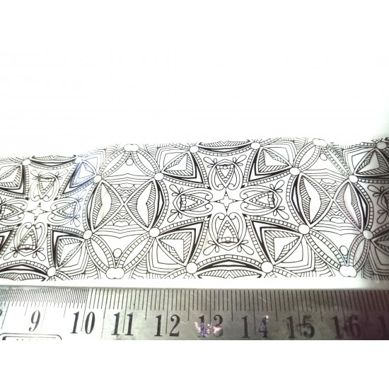 Black Lace Pattern 4 Clear Film