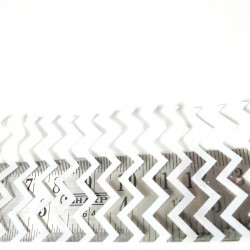 White Chevron Clear Film 