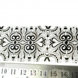 Black Lace Pattern 1 Clear Film