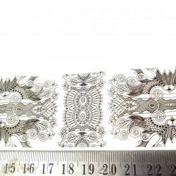 Black lace Pattern 3 Clear Film